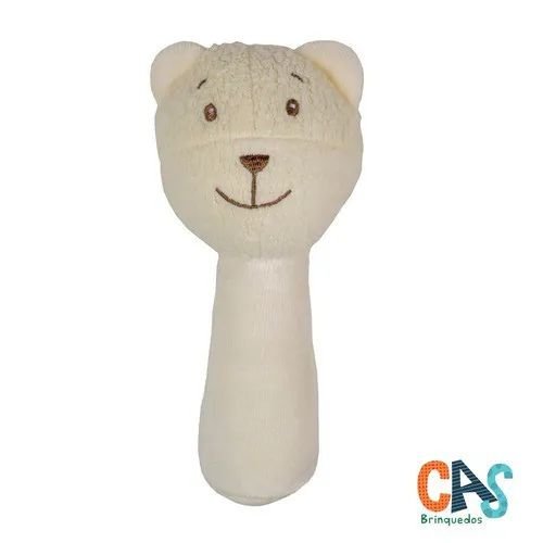 Chocalho bastão Ursinho de pelúcia da Bichos de Pano para bebês