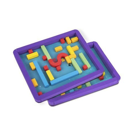 Kit Labirinto Magnético da Tooky Toy com caneta magnética e tabuleiros de labirinto