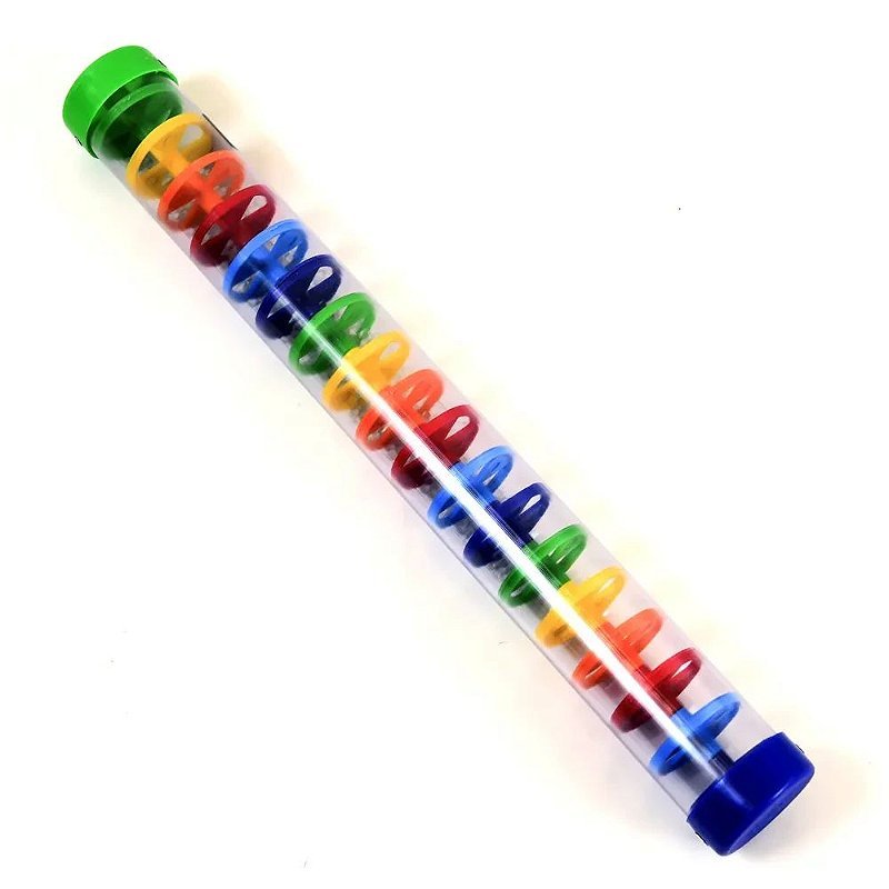 Pau de chuva de 40 cm da Vibratom com tubo transparente e bolinhas coloridas